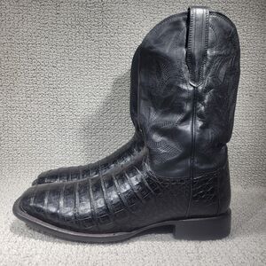 Tecovas The William Men's US Size 15D Midnight Caiman Cowboy Boots
